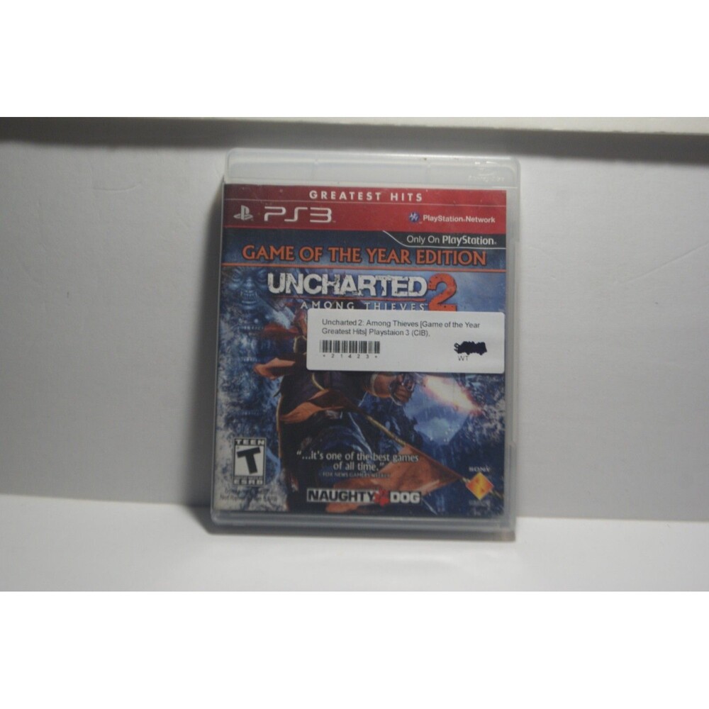 Uncharted 2 Among Thieves  Ps3Action Adventure Puzzle Challenge 2009 CIB